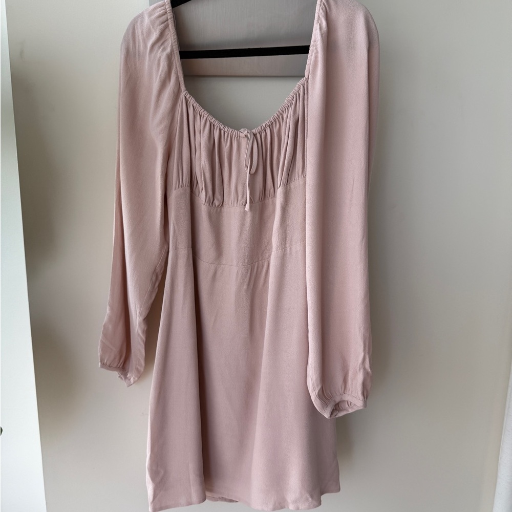 Sunday Best Soft Pink Long Sleeve Dress